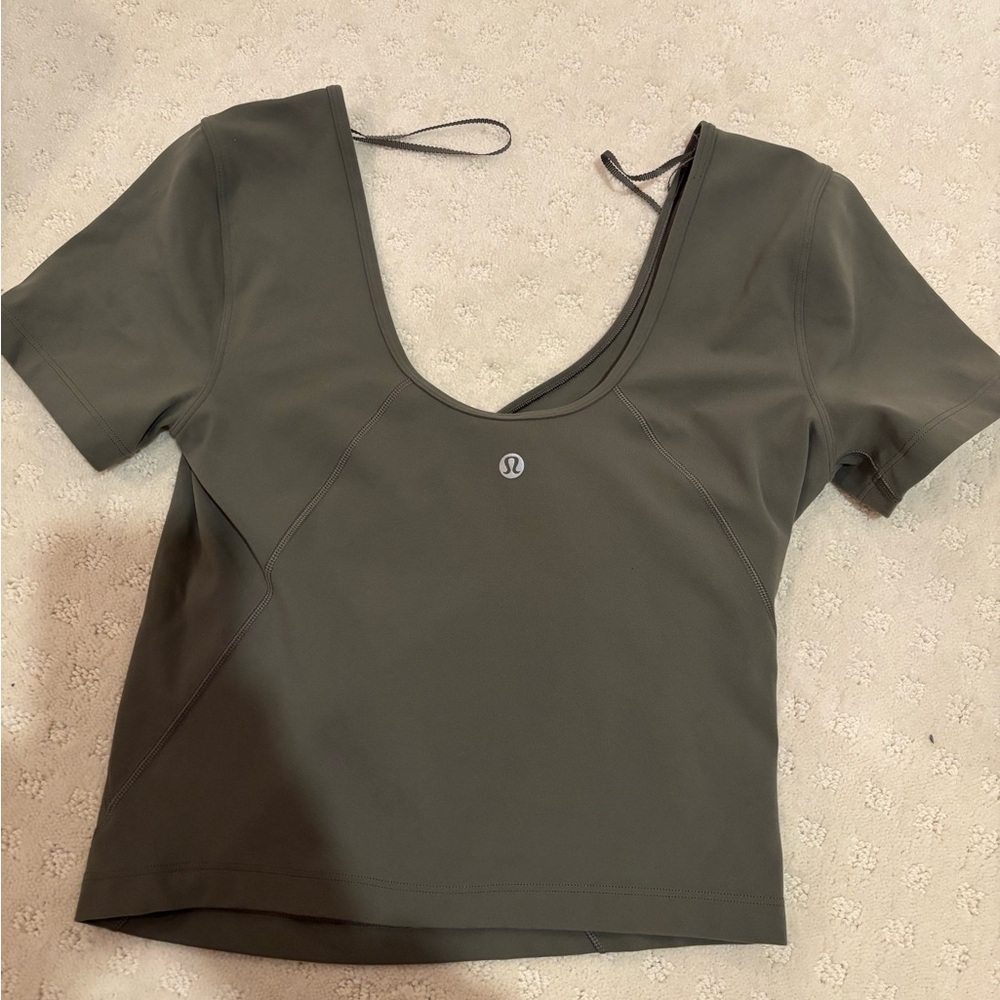 lululemon Army Green Align short sleeve
